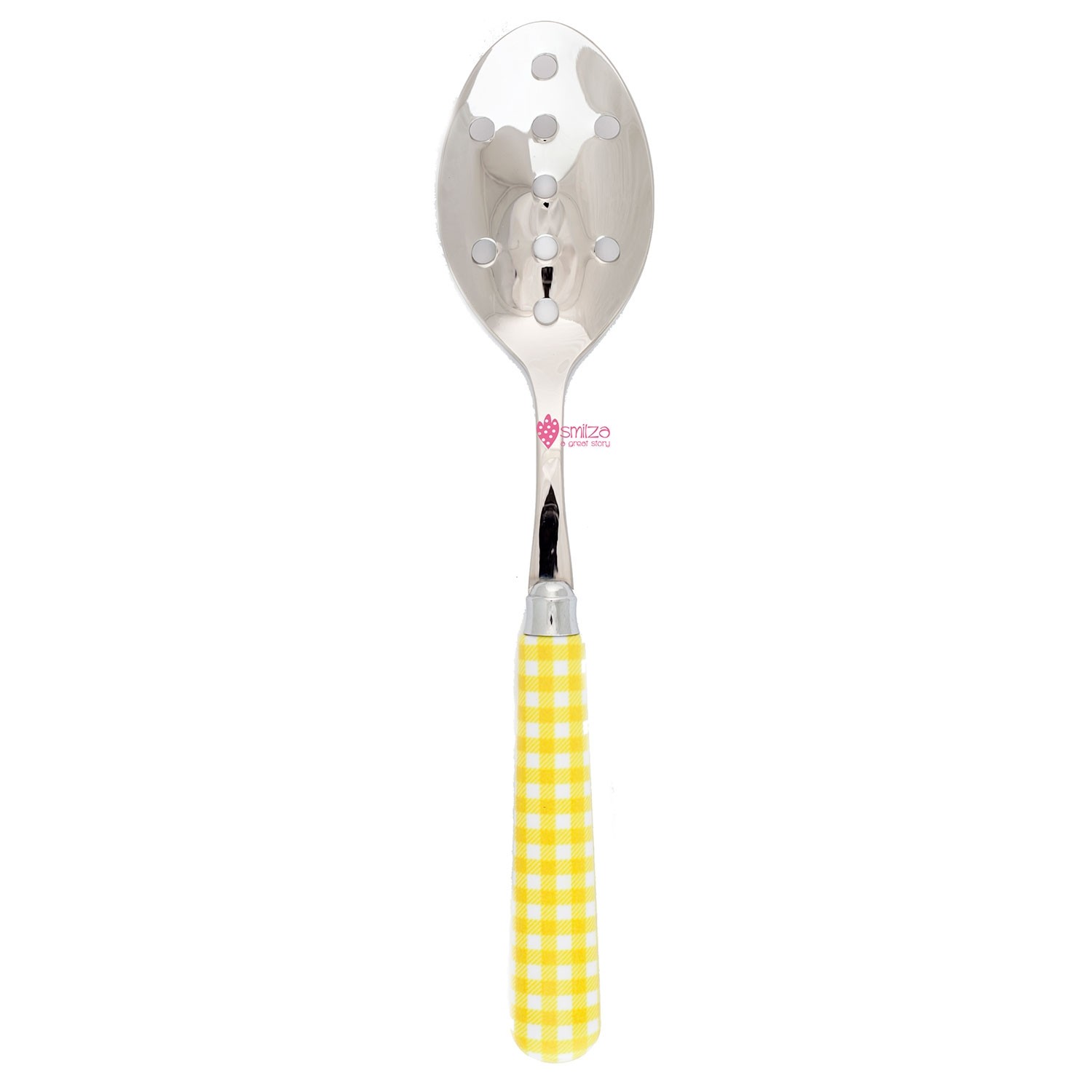 Squared spoon with holes yellow GallinaSmilza
