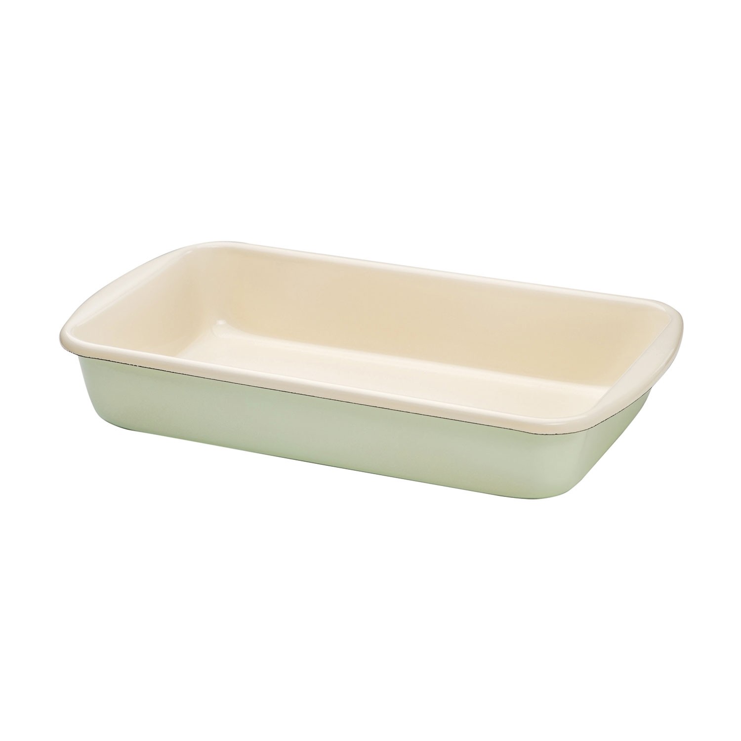 Rectangular baking dish green GallinaSmilza