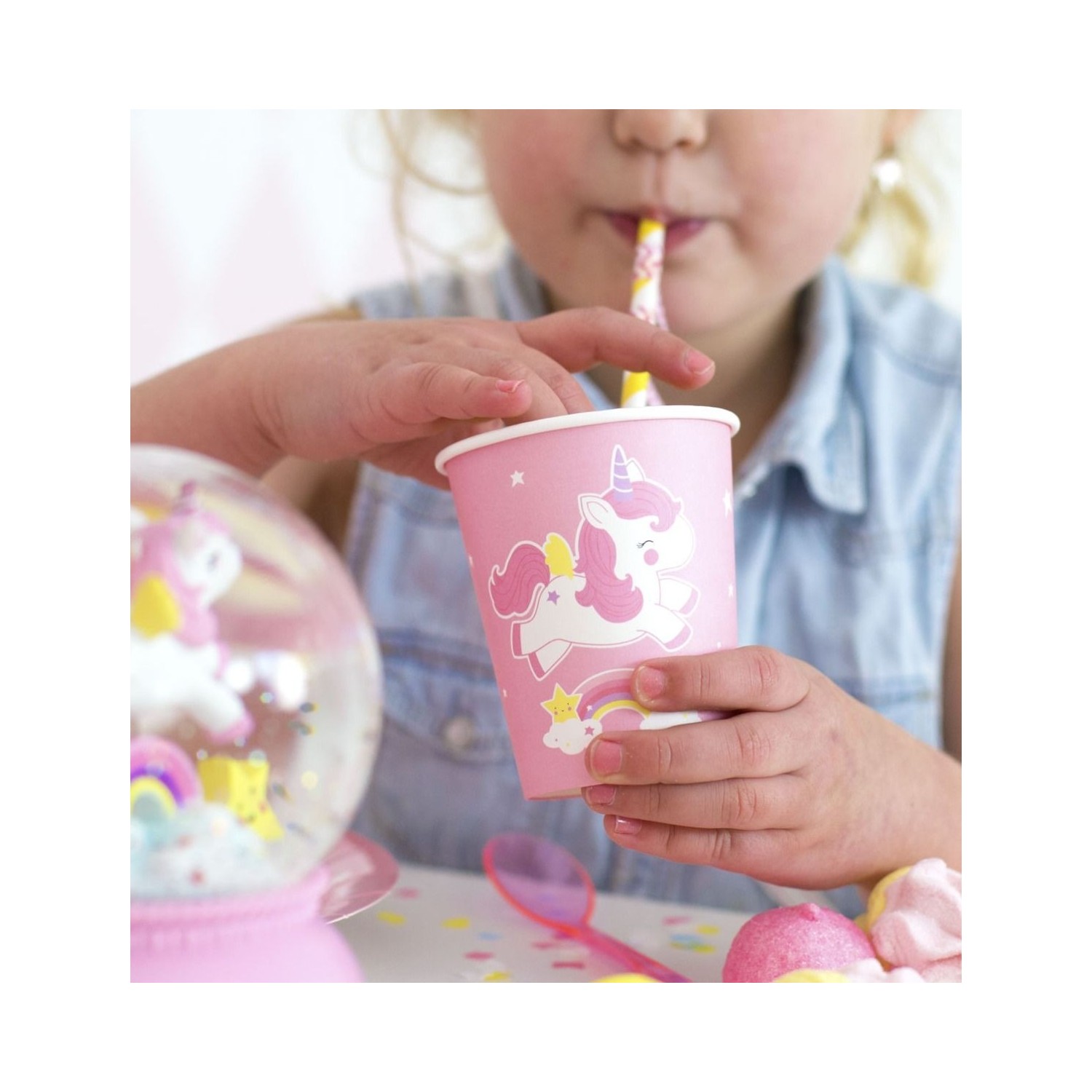 Dorothy Spring Sottobicchiere Divertente Unicorno - 9x9 Cm - Regalo Con Frase Unicorn Farts Rainbow Glitter