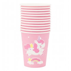 Bicchieri di carta fantasia unicorno 2