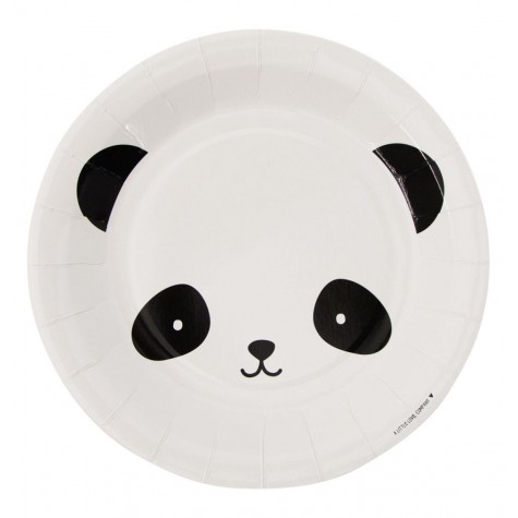 Piatti di carta fantasia panda