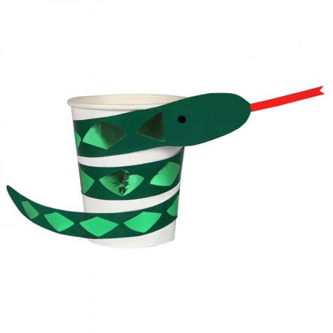 Bicchieri di carta con serpente Bicchieri di carta con serpente