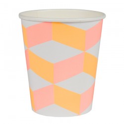Blush Cubic Cup S/12