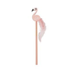 Matita con gomma a forma di flamingo
