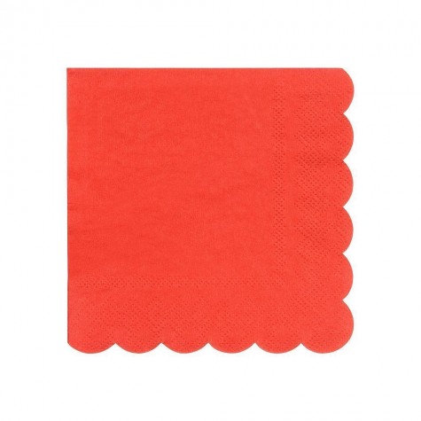 Tovagliolini di carta colore rosso