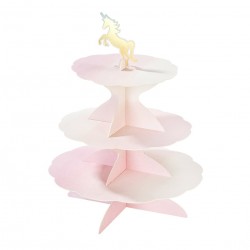 Alzatina per dolci in carta con toppers 2