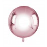 Palloncino rosa metallico a forma di globo