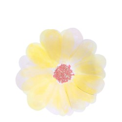 Piattini di carta a forma di fiori colorati 2