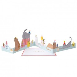 Biglietto Buon Compleanno Cat Party 2