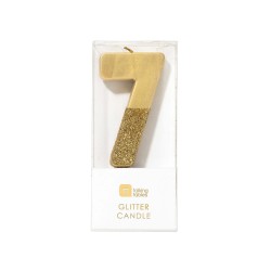 Candelina dorata glitter 7 2