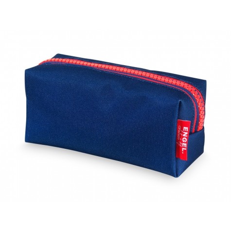 Astuccio portapenne zipper blu