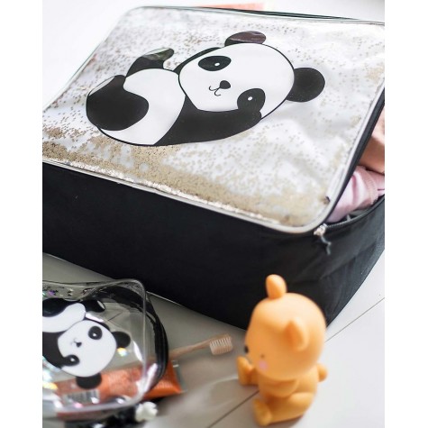 Valigetta + Zaino 2 In 1 Per Bambini - Trolley 16 Pollici E Zaino 12 Pollici, Design Carino Fenicottero