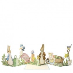 Biglietto di auguri a fisarmonica Peter Rabbit 2