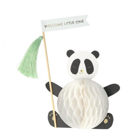 Biglietto di congratulazioni Panda 3D per nascituro