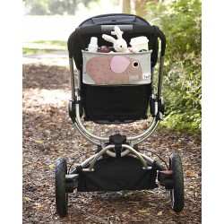 Portaoggetti per passeggino fantasia elefantino rosa 2