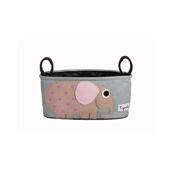 Portaoggetti per passeggino fantasia elefantino rosa