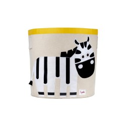 Cesto portatutto 100% cotone fantasia zebra