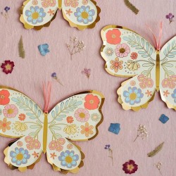 Piatti a forma di farfalla floreale 2
