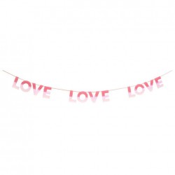 Festone di carta con scritta Love