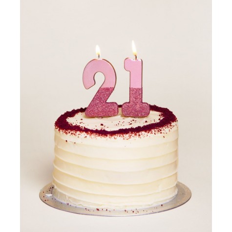FENICAL 2 Pezzi 18 candeline di Compleanno 1 e 8 candeline per Torta Topper per Anniversario di Compleanno 