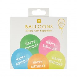 Palloncini arcobaleno Happy Birthday 2