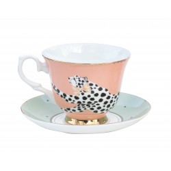 Servizio da tè in porcellana con ghepardo | Yvonne Ellen