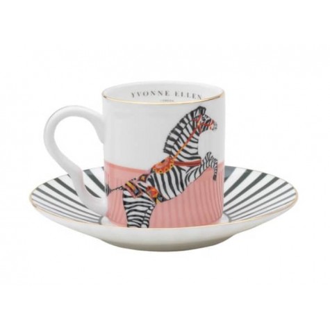 Servizio da caffè in porcellana fantasia zebra