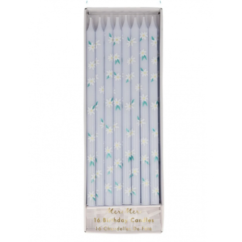 Candeline con fantasia margherite stampata