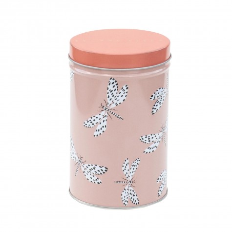 Barattolo in latta rosa con farfalle | Yvonne Ellen