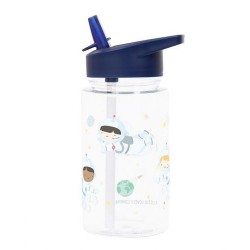 Borraccia in plastica da decorare con astronauti