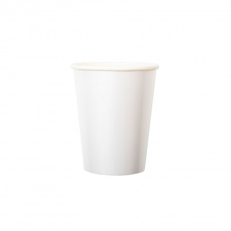 Bicchieri di carta bianco madreperla