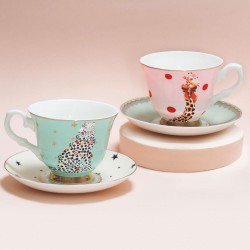 Servizio da te in porcellana con tigre bianca | Yvonne Ellen 2