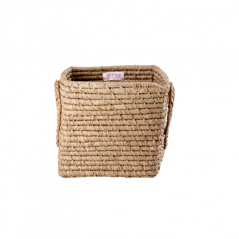 Cesta portaoggetti in rafia con manici | Gallinasmilza