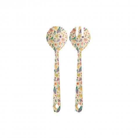 Set di posate per l'insalata fantasia mazzi di fiori