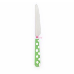 Coltello frutta a pois - verde