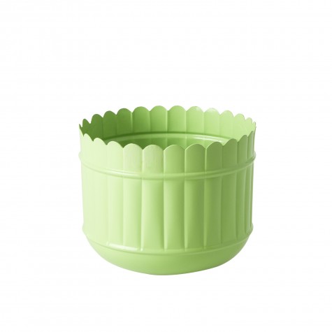 Vaso portafiori in metallo verde neon
