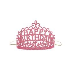 Coroncine glitterate Happy Birthday 2