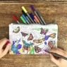 Astuccio bimbo da colorare fantasia farfalle