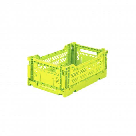 Cesta pieghevole mini - acid yellow