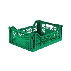 Cesta pieghevole media - dark green