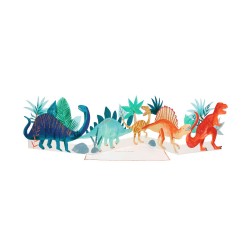 Biglietto d'auguri a concertina tema dinosauri 2