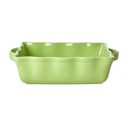 Teglia da forno rettangolare grande in Gres verde neon