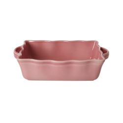 Teglia da forno rettangolare in gres rosa