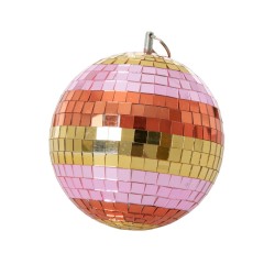 Palla da discoteca media rosa