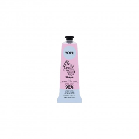 Crema mani naturale rabarbaro e rosa