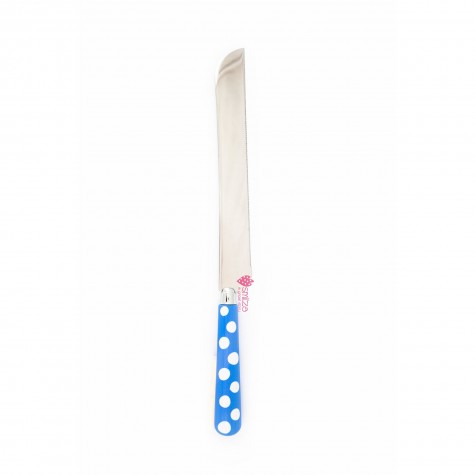 Coltello panettone a pois - turchese