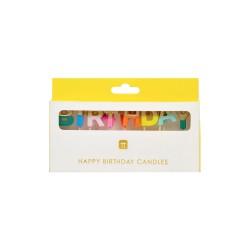Candeline colorate Happy Birthday 2