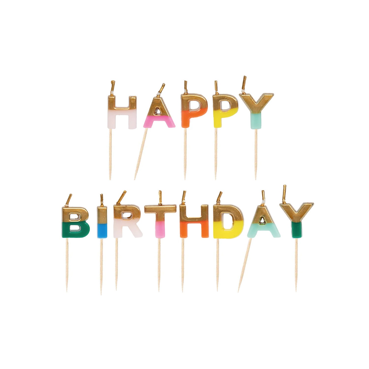 Candeline colorate Happy Birthday Candeline colorate Happy Birthday