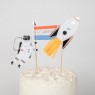 Toppers decorativi fantasia spaziale