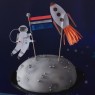 Toppers decorativi fantasia spaziale